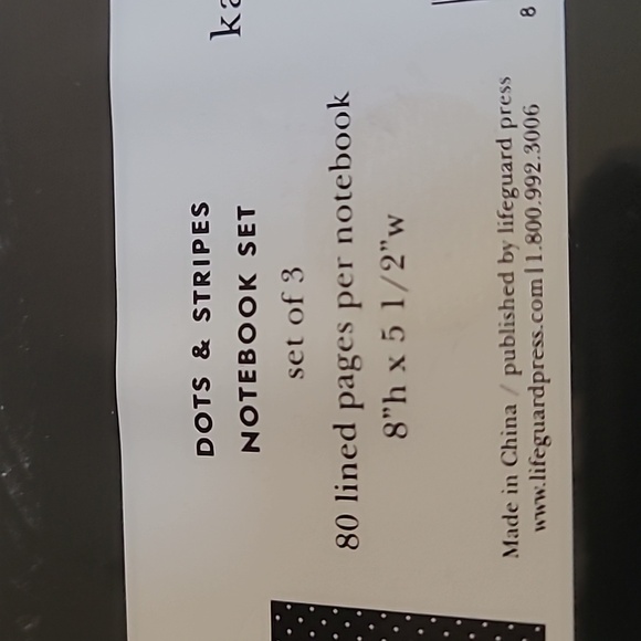 ♠️Kate Spade Triple Notebook Set - Picture 6 of 6